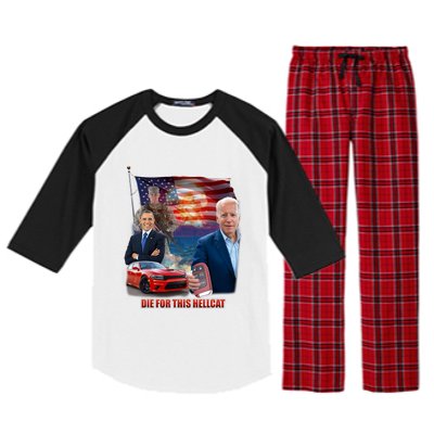 Die For This Hellcat Biden Raglan Sleeve Pajama Set