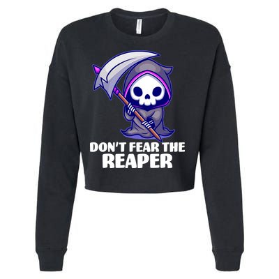 Don't Fear The Reaper Cute Chibi Reaper Cropped Pullover Crew