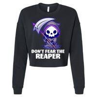 Don't Fear The Reaper Cute Chibi Reaper Cropped Pullover Crew