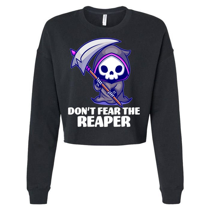 Don't Fear The Reaper Cute Chibi Reaper Cropped Pullover Crew