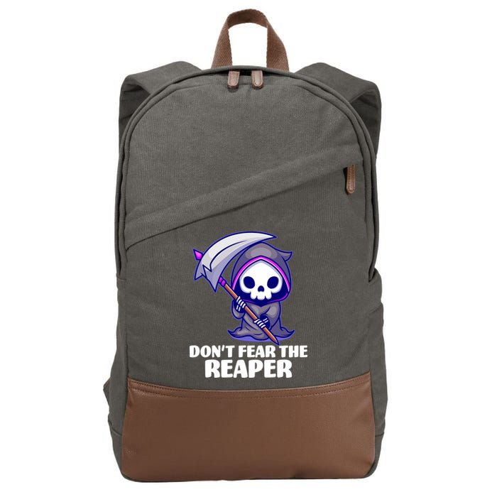 Don't Fear The Reaper Cute Chibi Reaper Cotton Canvas Backpack