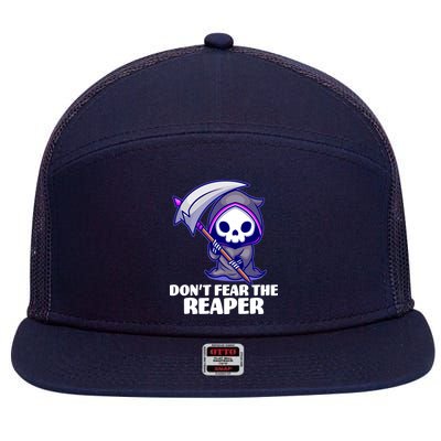 Don't Fear The Reaper Cute Chibi Reaper 7 Panel Mesh Trucker Snapback Hat