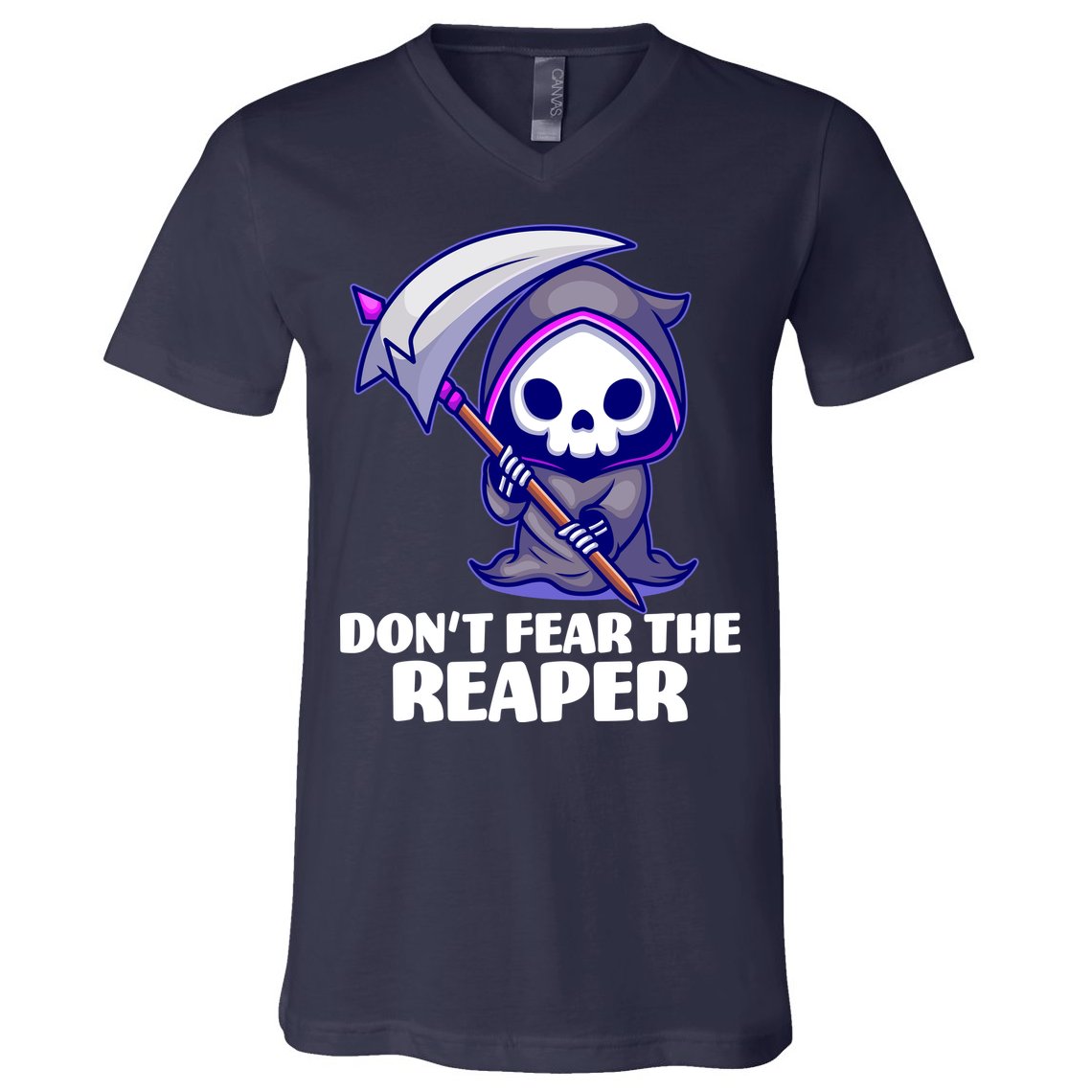 Don't Fear The Reaper Cute Chibi Reaper V-Neck T-Shirt