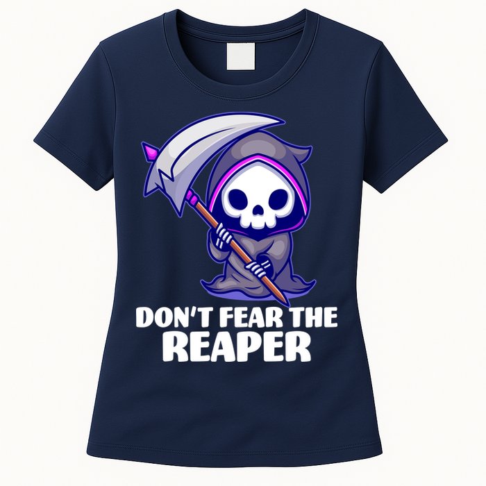 Don't Fear The Reaper Cute Chibi Reaper Womens T-Shirt