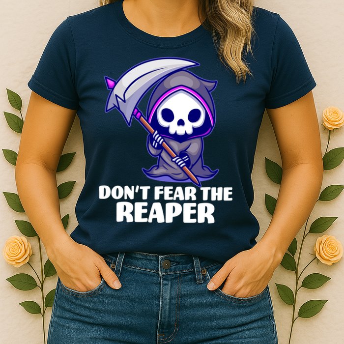 Don't Fear The Reaper Cute Chibi Reaper Womens T-Shirt