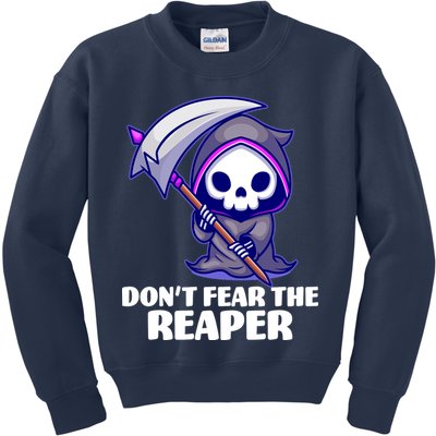 Don't Fear The Reaper Cute Chibi Reaper Kids Sweatshirt