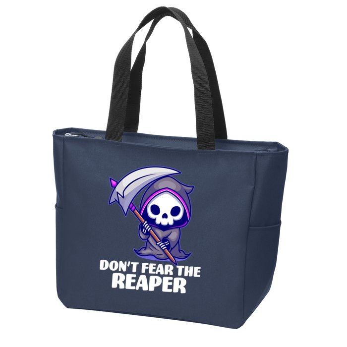 Don't Fear The Reaper Cute Chibi Reaper Zip Tote Bag