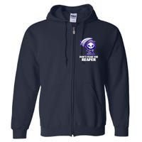 Don't Fear The Reaper Cute Chibi Reaper Full Zip Hoodie