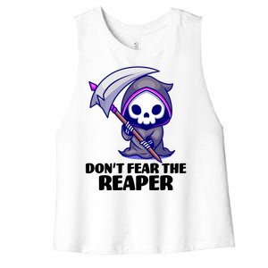 Don't Fear The Reaper Cute Chibi Reaper Women's Racerback Cropped Tank