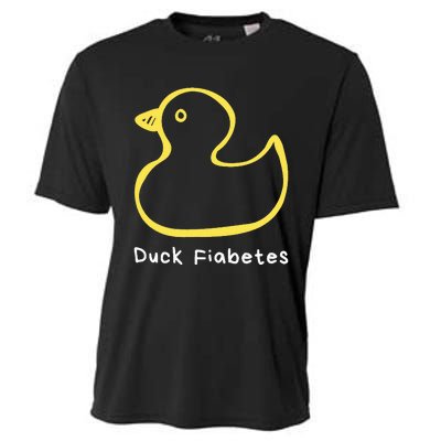 Duck Fiabetes Type 1 Diabetes sucks Cooling Performance Crew T-Shirt