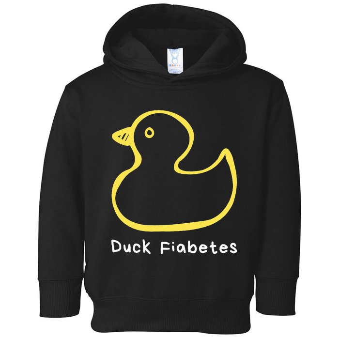 Duck Fiabetes Type 1 Diabetes sucks Toddler Hoodie