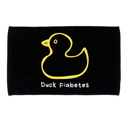 Duck Fiabetes Type 1 Diabetes sucks Microfiber Hand Towel