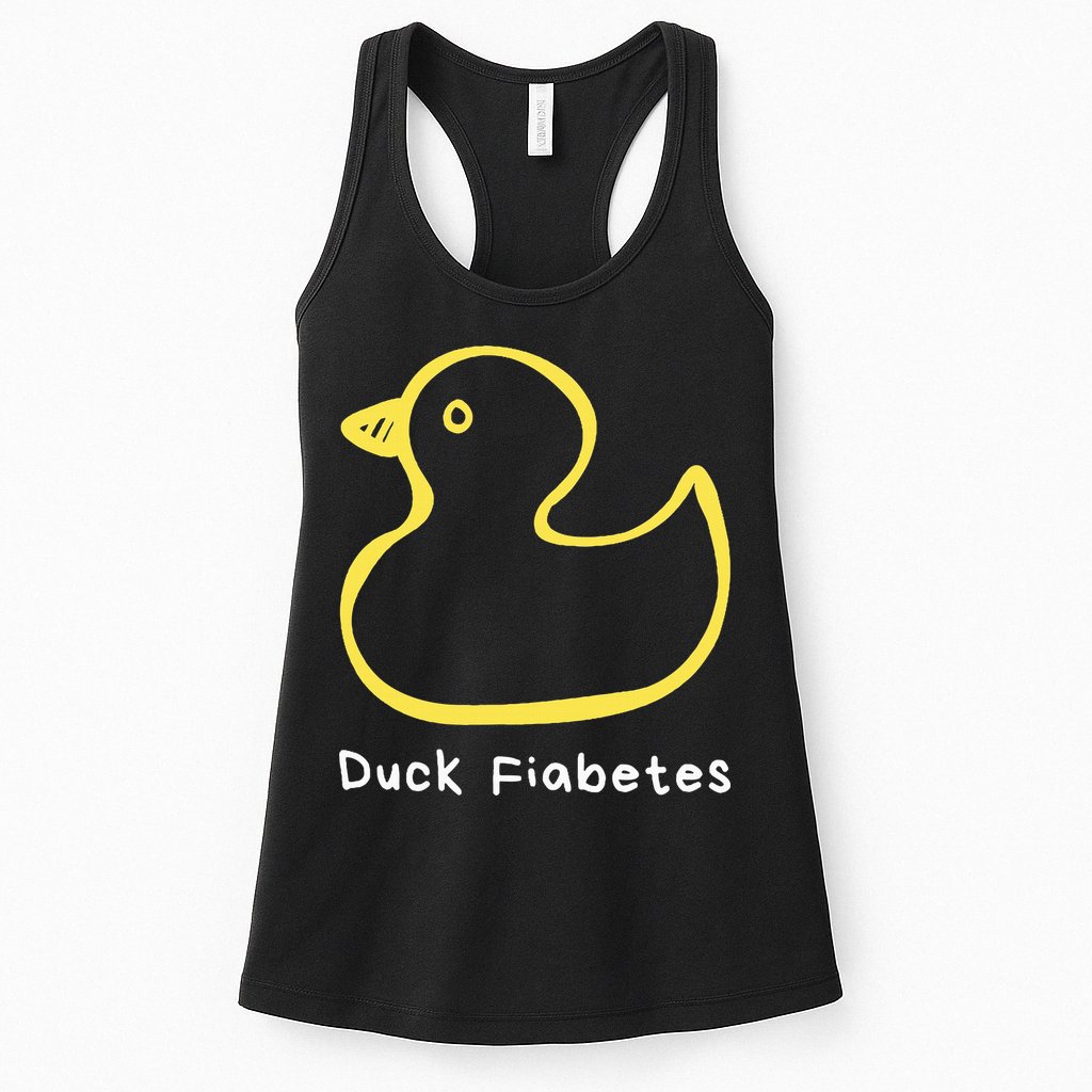 Duck Fiabetes Type 1 Diabetes sucks Womens Tank Top