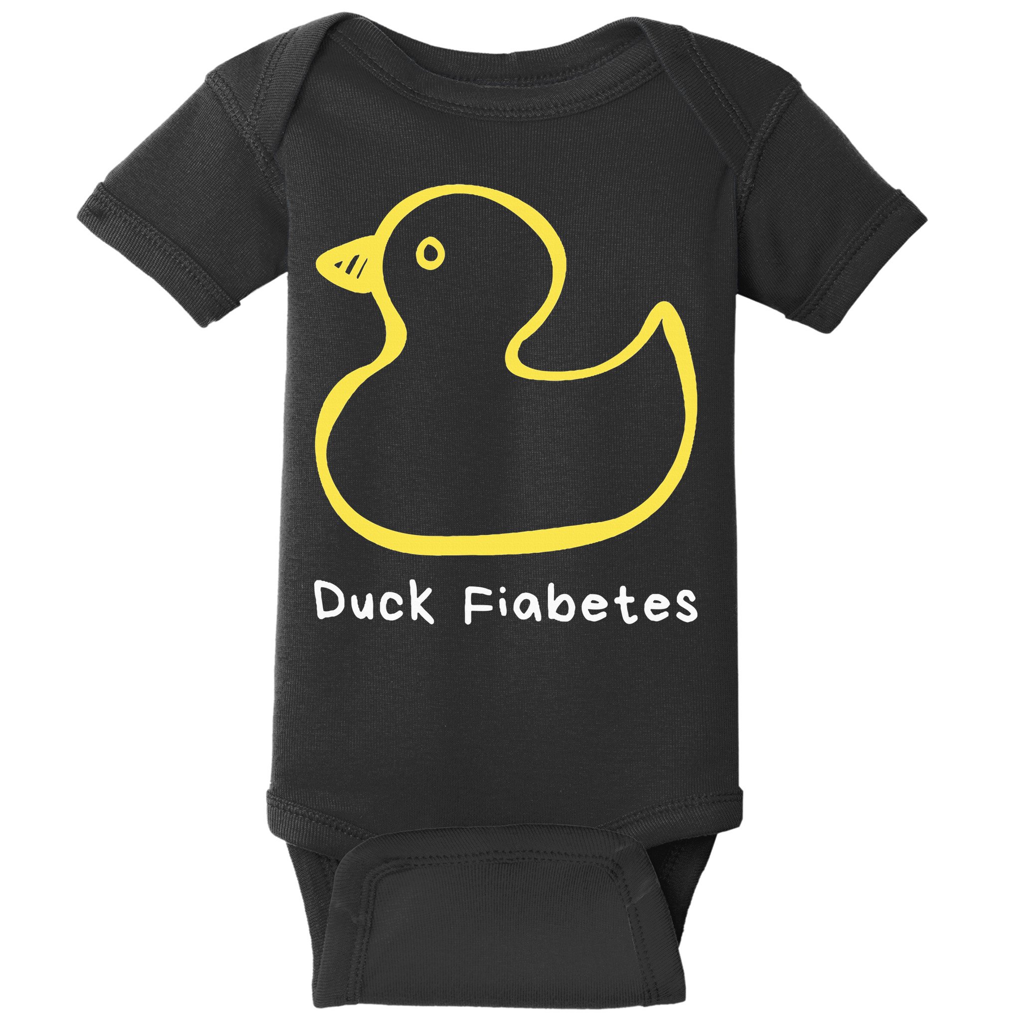 Duck Fiabetes Type 1 Diabetes sucks Baby Bodysuit