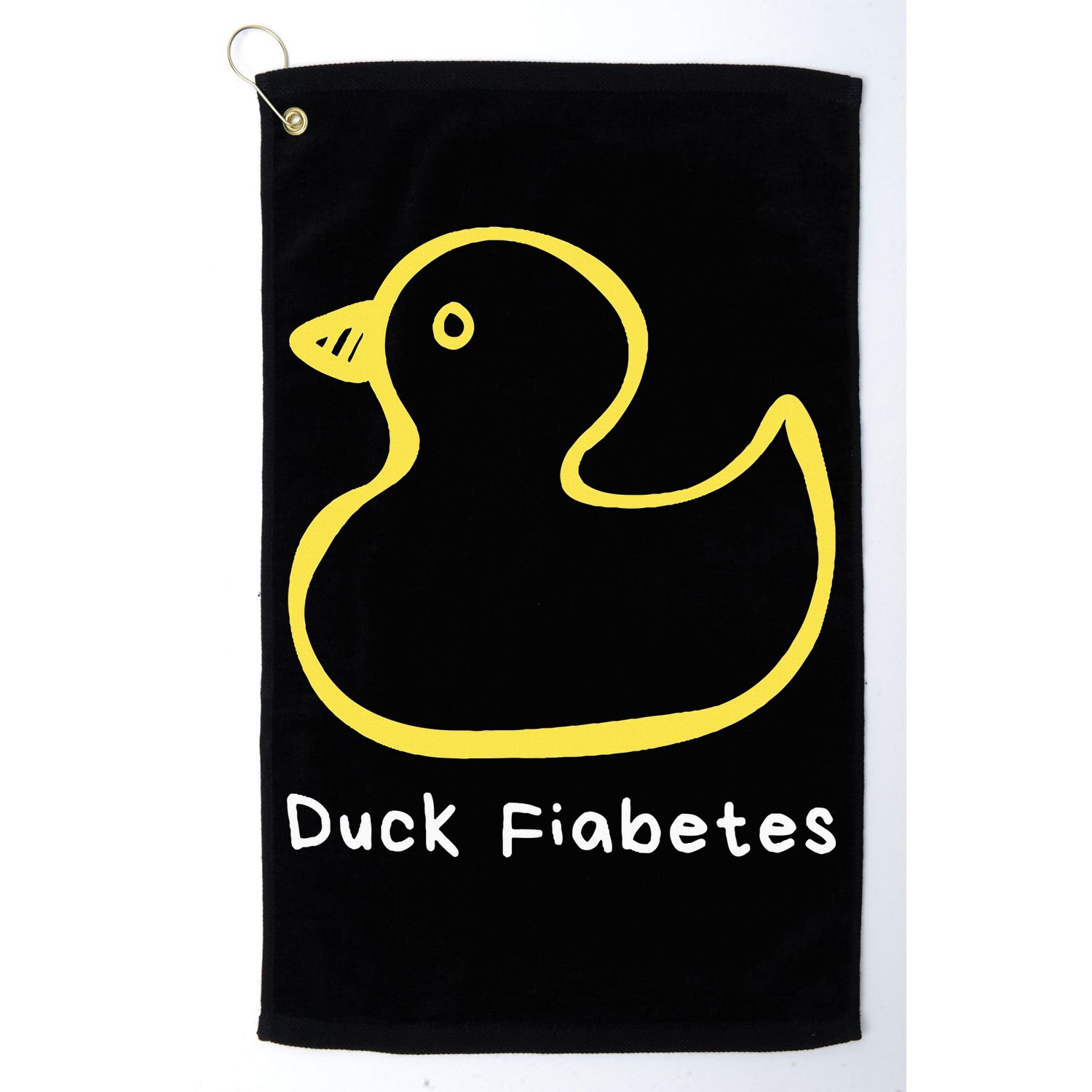 Duck Fiabetes Type 1 Diabetes sucks Golf Towel