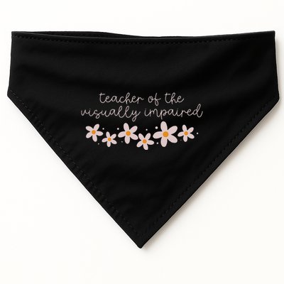 Daisy Flower Teacher Of The Visually Impaired Asl Braille USA-Made Doggie Bandana