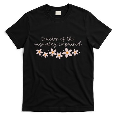 Daisy Flower Teacher Of The Visually Impaired Asl Braille T-Shirt