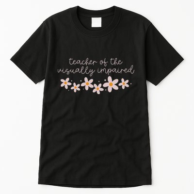 Daisy Flower Teacher Of The Visually Impaired Asl Braille Tall T-Shirt