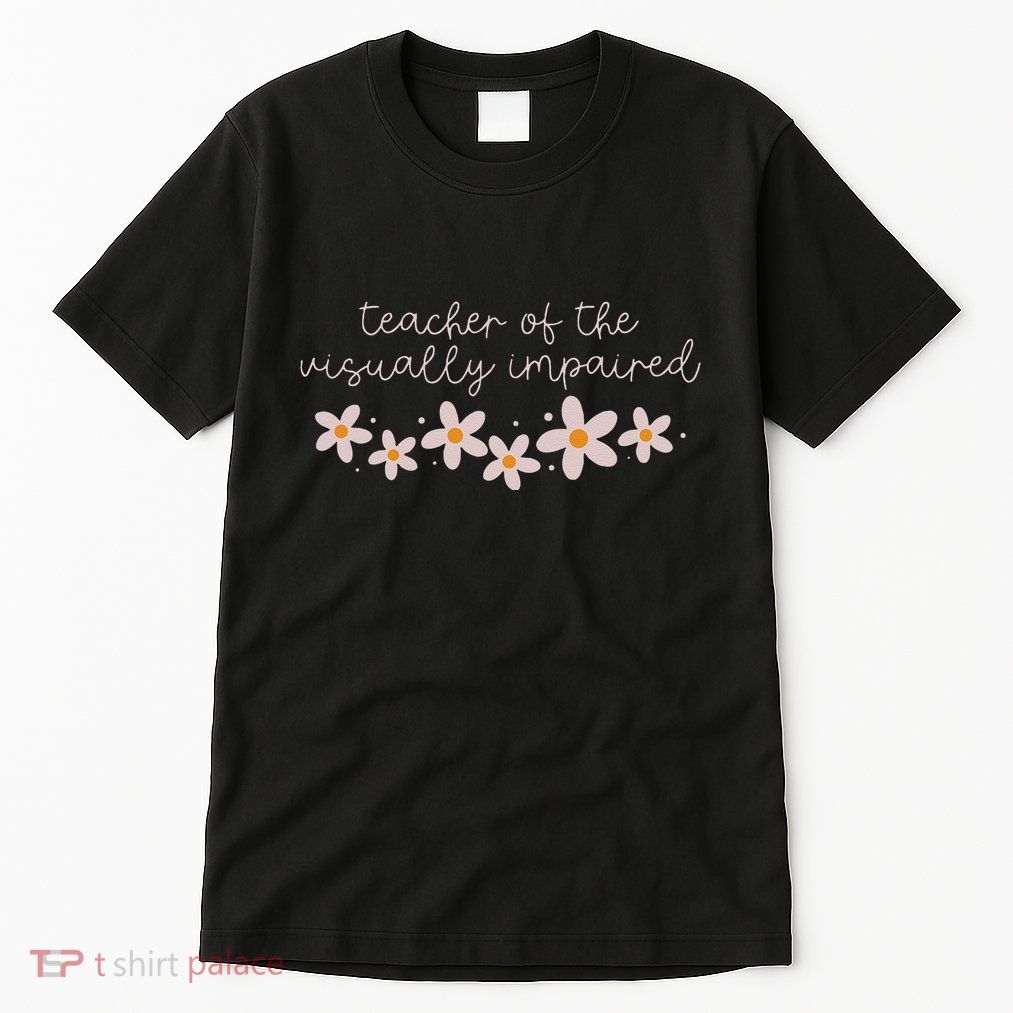 Daisy Flower Teacher Of The Visually Impaired Asl Braille Tall T-Shirt