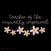 Daisy Flower Teacher Of The Visually Impaired Asl Braille Tall T-Shirt
