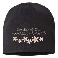 Daisy Flower Teacher Of The Visually Impaired Asl Braille Sustainable Beanie