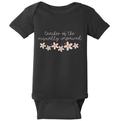 Daisy Flower Teacher Of The Visually Impaired Asl Braille Baby Bodysuit