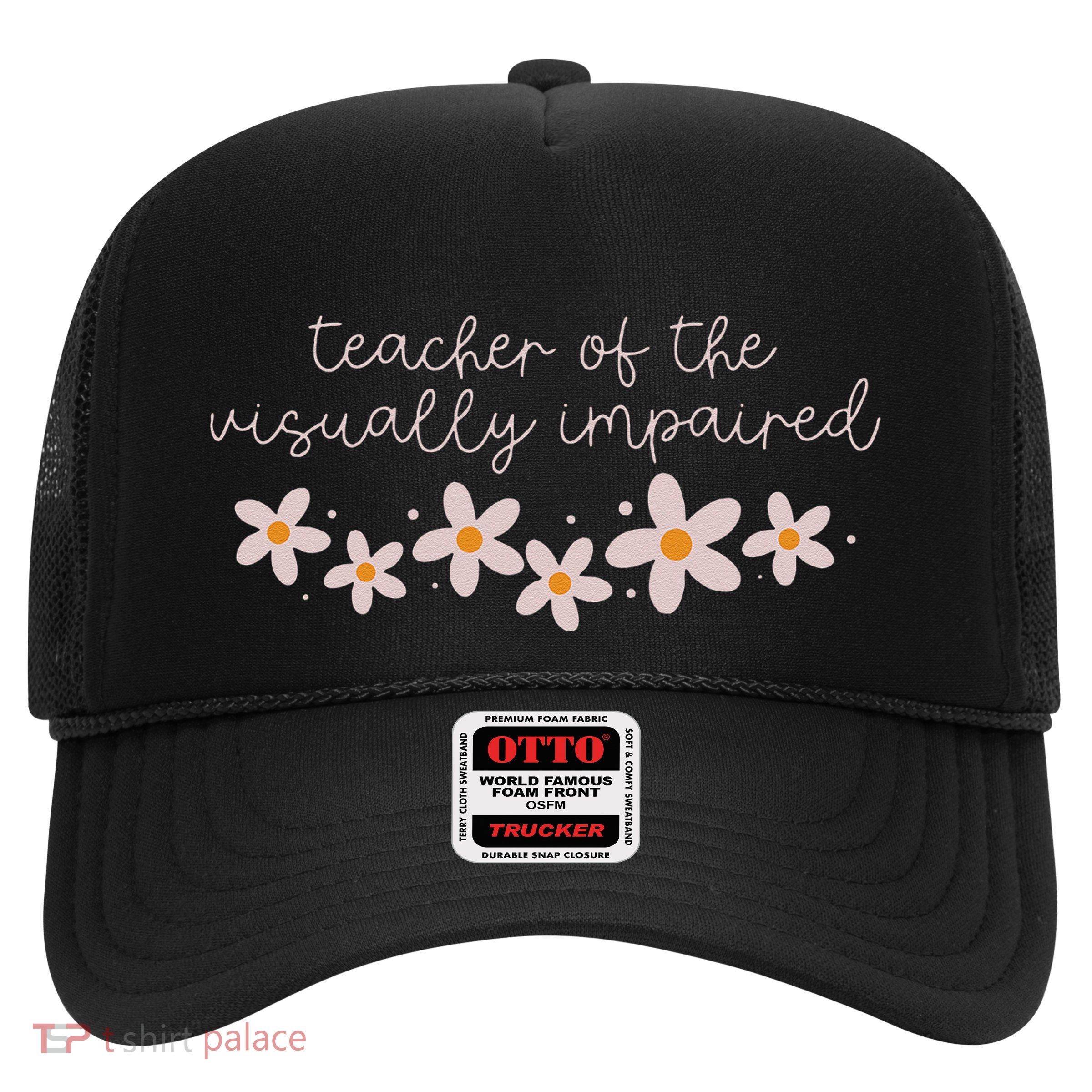 Daisy Flower Teacher Of The Visually Impaired Asl Braille Trucker Hat