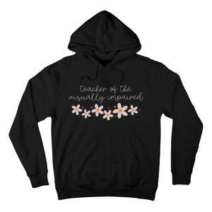 Daisy Flower Teacher Of The Visually Impaired Asl Braille Tall Hoodie