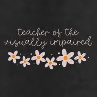 Daisy Flower Teacher Of The Visually Impaired Asl Braille Golf Towel