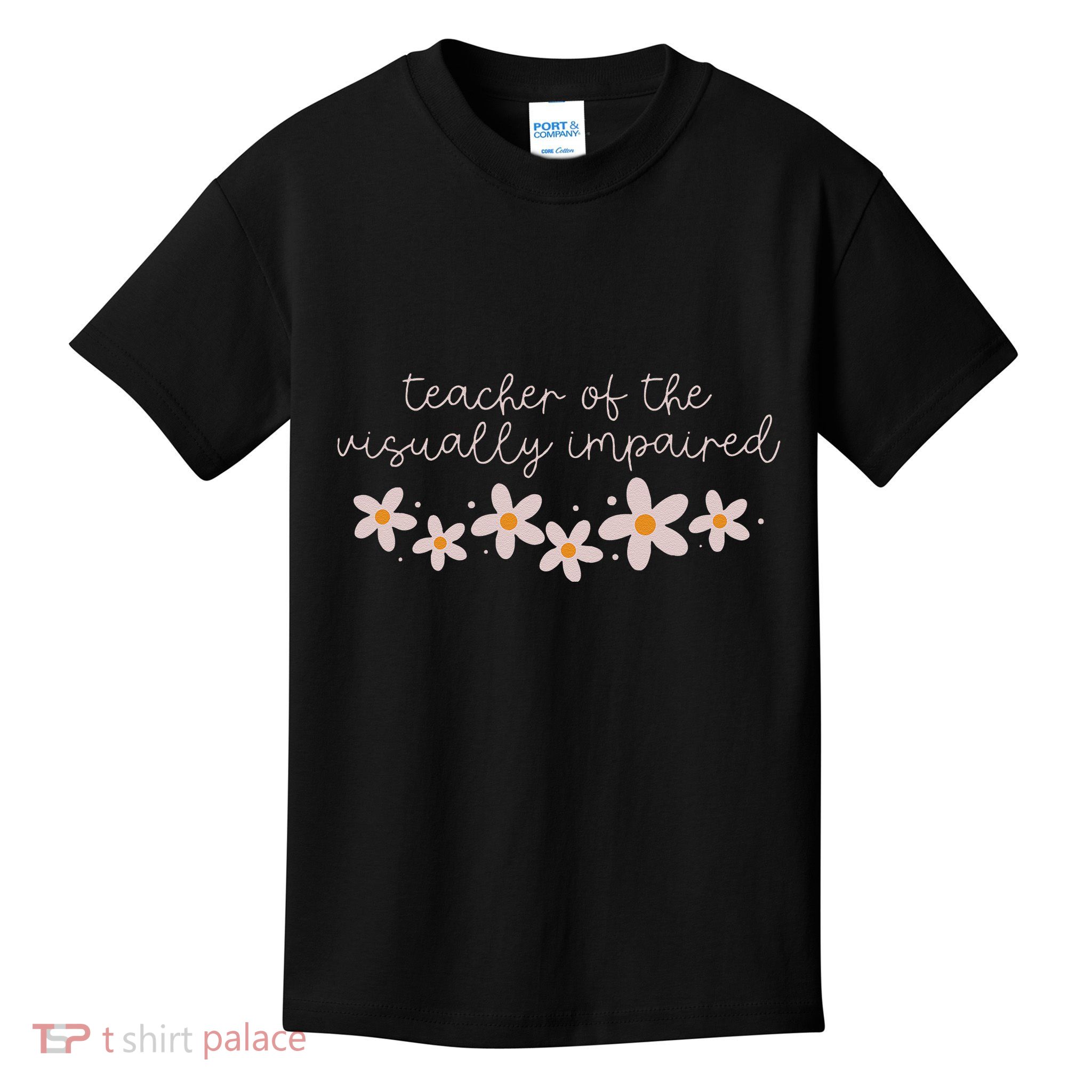 Daisy Flower Teacher Of The Visually Impaired Asl Braille Kids T-Shirt