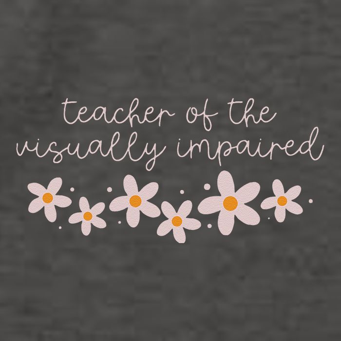 Daisy Flower Teacher Of The Visually Impaired Asl Braille Vector Backpack