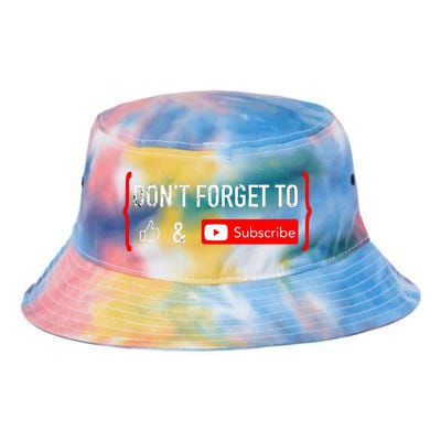 Don't Forget to Like and Subscribe Video Content Creator  Tie Dye Newport Bucket Hat