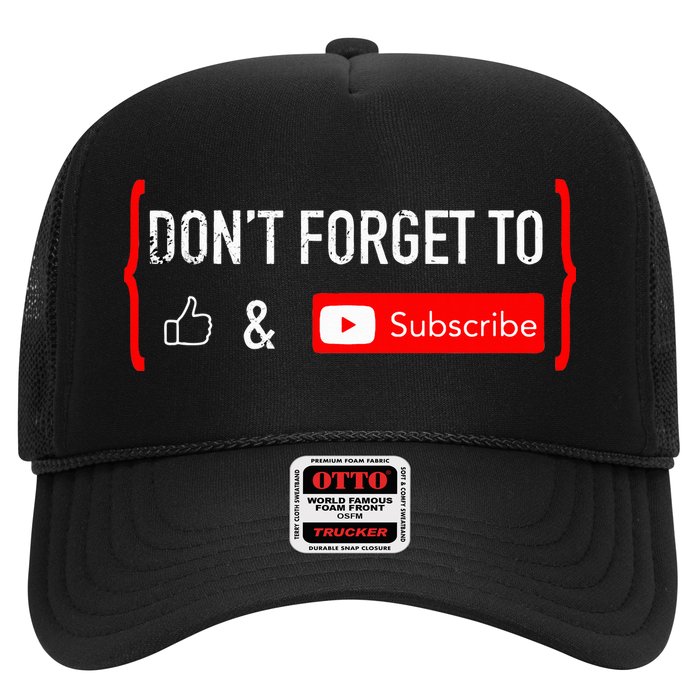 Don't Forget to Like and Subscribe Video Content Creator  Trucker Hat