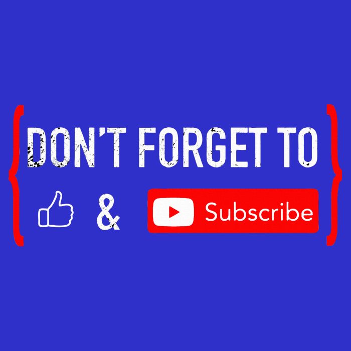 Don't Forget to Like and Subscribe Video Content Creator  Full-Length Apron With Pockets