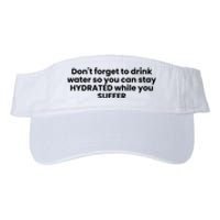 DonT Forget To Drink Water So You Can Stay Hydrated While You Suffer Valucap Bio-Washed Visor