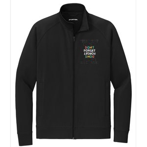 Don't Forget To Love Each Other Motivational Quote Positive Saying Stretch Full-Zip Cadet Jacket