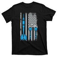 Darts Flag Usa Dartboard Dart Player T-Shirt