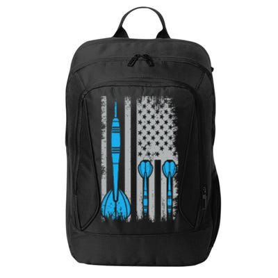 Darts Flag Usa Dartboard Dart Player City Backpack