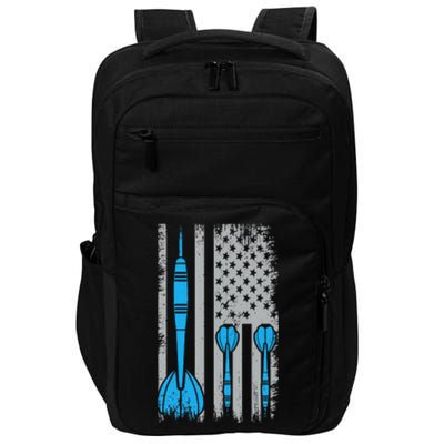 Darts Flag Usa Dartboard Dart Player Impact Tech Backpack