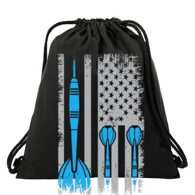 Darts Flag Usa Dartboard Dart Player Drawstring Bag