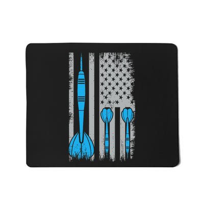 Darts Flag Usa Dartboard Dart Player Mousepad