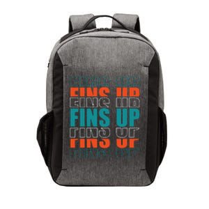 Dolphins Fins Up Gift For Miami Fan Sport Vector Backpack