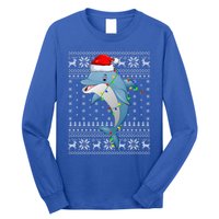 Dolphin Fish Ugly Xmas Sweater Style Santa Dolphin Christmas Meaningful Gift Long Sleeve Shirt