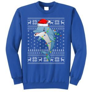 Dolphin Fish Ugly Xmas Sweater Style Santa Dolphin Christmas Meaningful Gift Sweatshirt