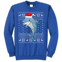 Dolphin Fish Ugly Xmas Sweater Style Santa Dolphin Christmas Meaningful Gift Tall Sweatshirt