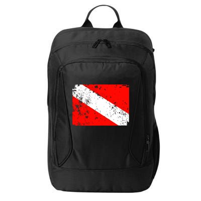 Dive Flag Vintage Worn Scuba Diving City Backpack
