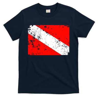 Dive Flag Vintage Worn Scuba Diving T-Shirt