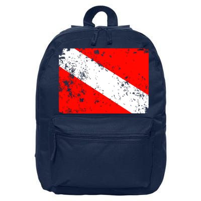 Dive Flag Vintage Worn Scuba Diving 16 in Basic Backpack