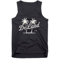 Deland Florida Vintage 70s Palm Trees Tank Top