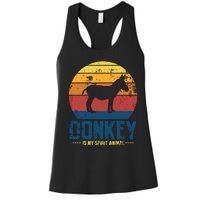 Donkey Farmer Vintage Women's Racerback Tank